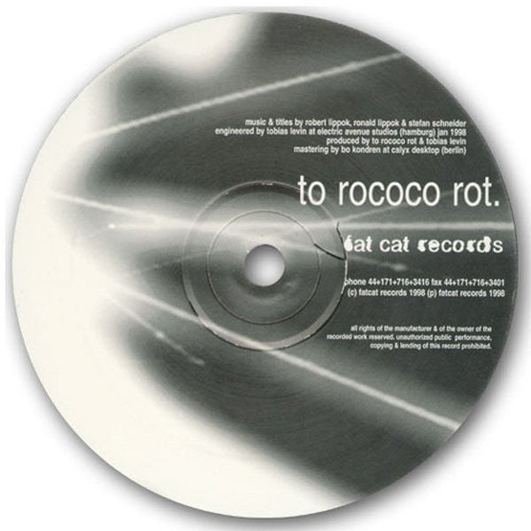 To Rococo Rot : She Understands (12")