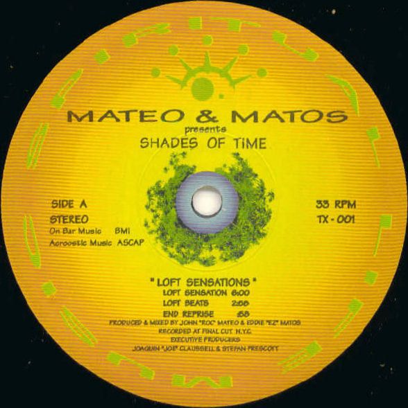 Mateo & Matos : Shades Of Time (12")