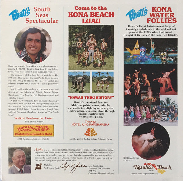 Unknown Artist : Tihati's South Seas Spectacular (LP, Comp, Red)