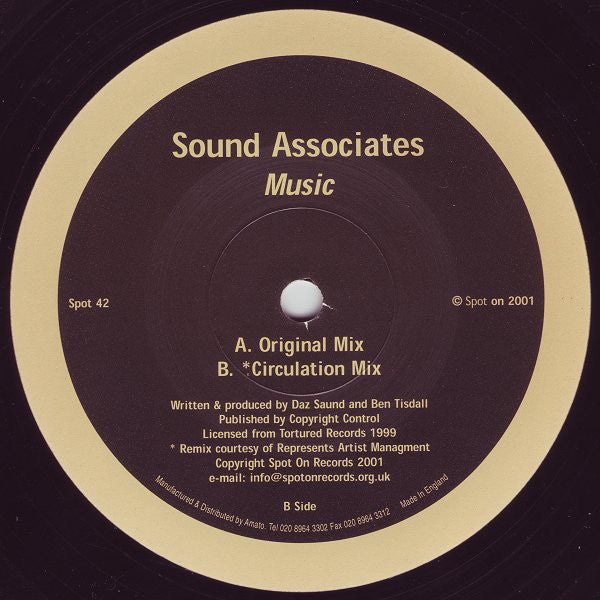 Sound Associates : Music (12")