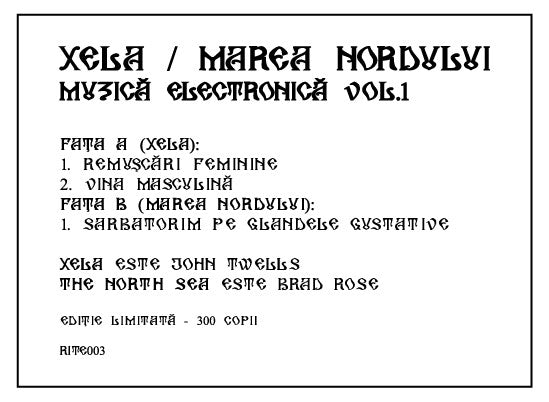 Xela / The North Sea : Electronic Music Vol.1 (LP, Ltd)