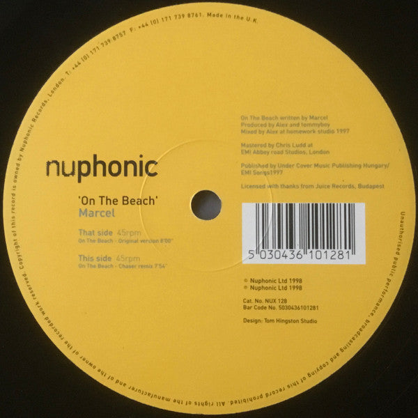 Marcel : On The Beach (Chaser Remix) / On The Beach (12")