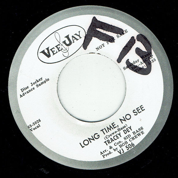 Tracey Dey : Long Time, No See / Jealous Eyes (7", Single, Promo)