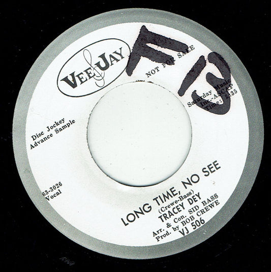 Tracey Dey : Long Time, No See / Jealous Eyes (7", Single, Promo)