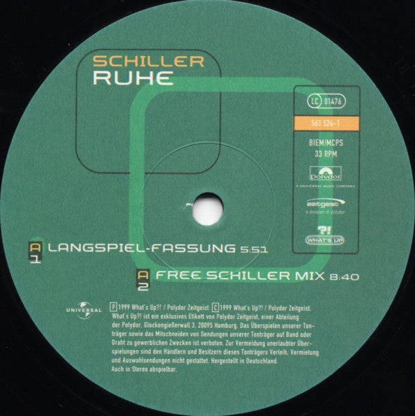 Schiller : Ruhe (12", Gre)