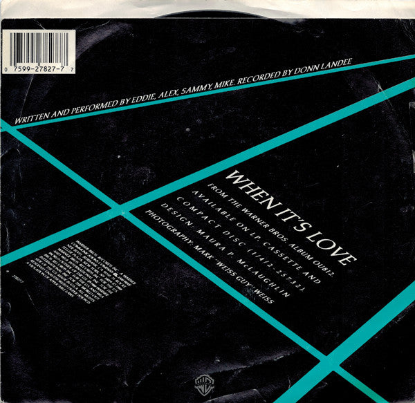 Van Halen : When It's Love (7", Single)