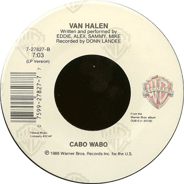 Van Halen : When It's Love (7", Single)