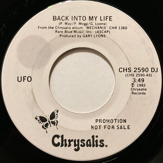 UFO (5) : Back Into My Life (7", Single, Promo)