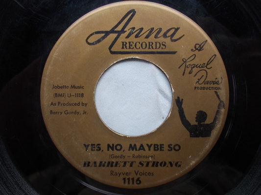 Barrett Strong : Yes, No, Maybe So / You Knows What To Do (7")