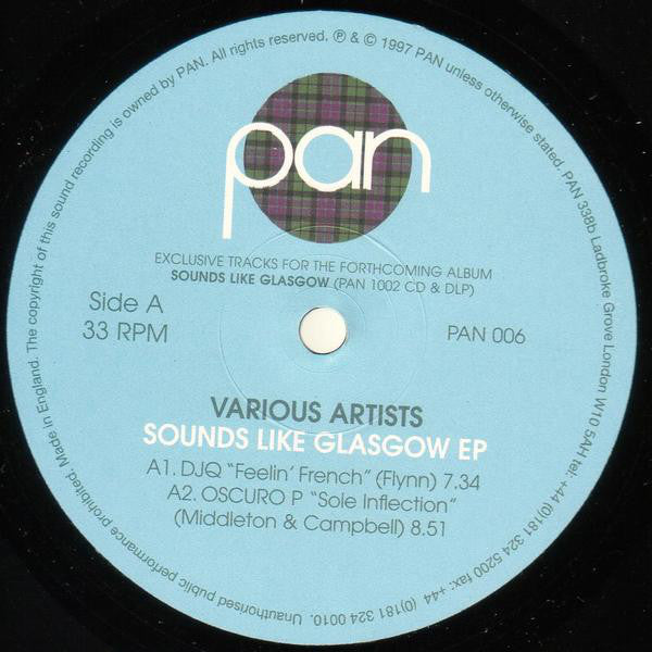 Various : Sounds Like Glasgow EP (12", EP)