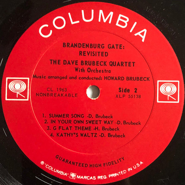 The Dave Brubeck Quartet With Orchestra* : Brandenburg Gate: Revisited (LP, Mono, Ter)