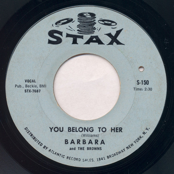 Barbara & The Browns : Big Party (7", Single, Styrene)