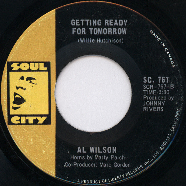 Al Wilson : The Snake / Getting Ready For Tomorrow (7", Single)