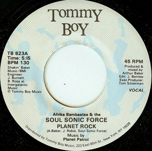 Afrika Bambaataa & The Soulsonic Force* : Planet Rock (7")