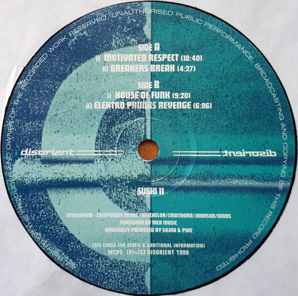 Atmosfear : Motivation (Dimitri From Paris Remixes) (12")