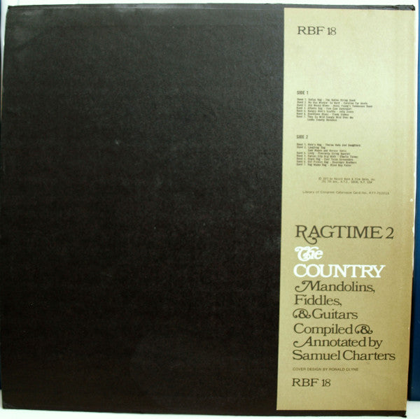 Various : Ragtime 2: The Country (LP, Comp)