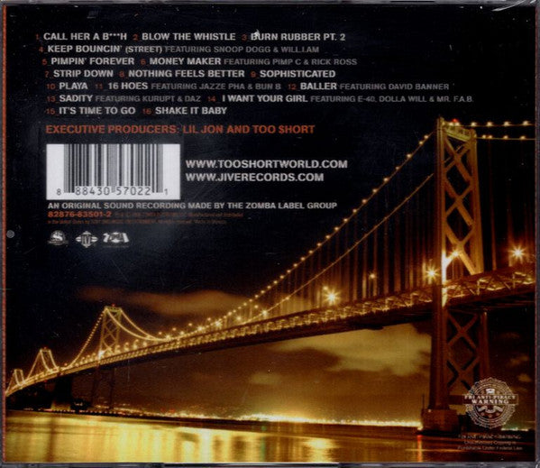 Too Short : Blow The Whistle (CD, Album, RE)