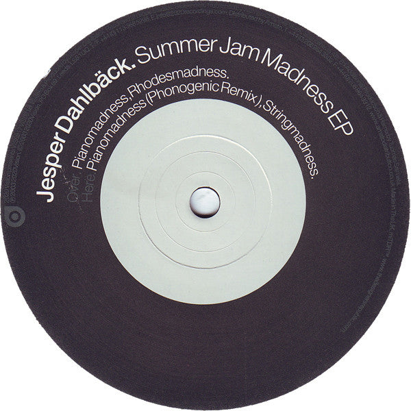 Jesper Dahlbäck : Summer Jam Madness EP (12", EP)
