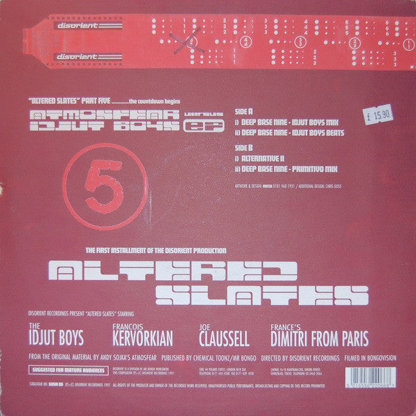 Atmosfear Versus Idjut Boys : Atmosfear Versus Idjut Boys EP (12", EP)