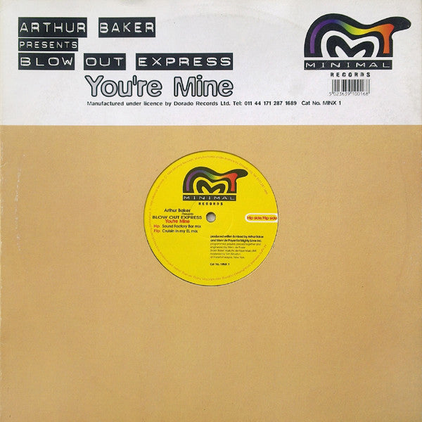 Arthur Baker Presents Blow Out Express : You're Mine (12")