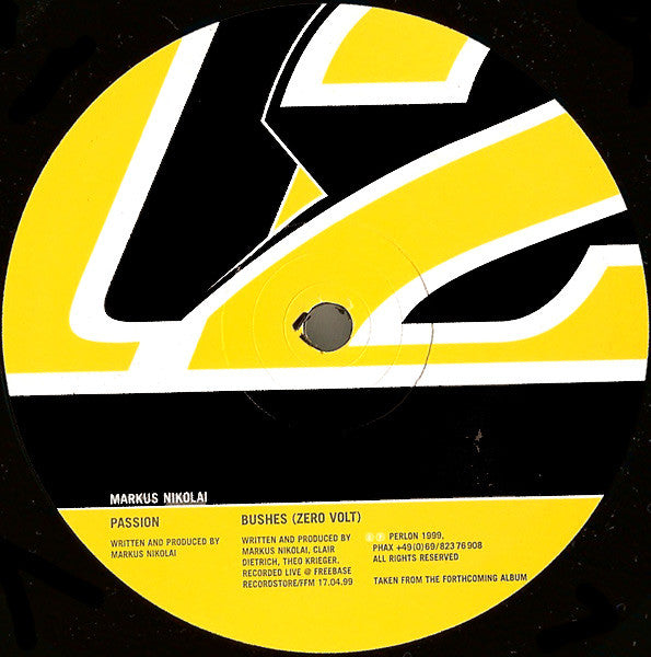 Markus Nikolai : Passion / Bushes (12")