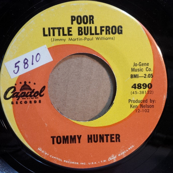 Tommy Hunter (2) : Poor Little Bullfrog / Penny Wishes (7", Single)
