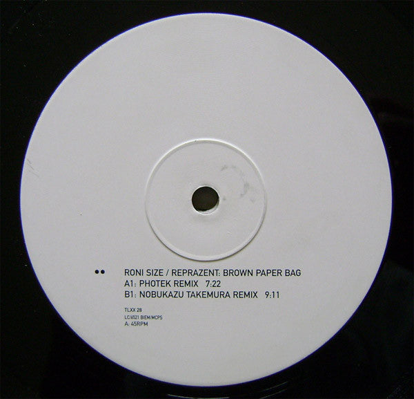 Roni Size / Reprazent : Brown Paper Bag (2x12")