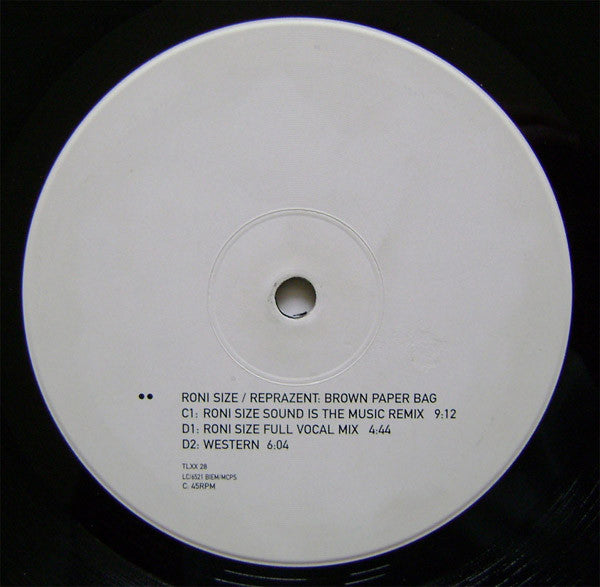 Roni Size / Reprazent : Brown Paper Bag (2x12")