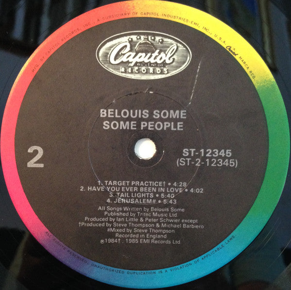 Belouis Some : Some People (LP, Album, Jac)