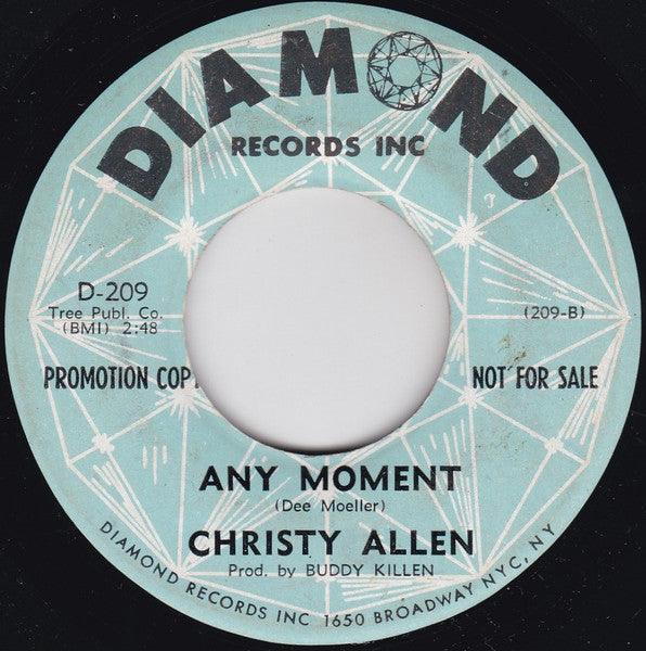 Christy Allen : Walk Tall Like A Man / Any Moment (7", Promo)