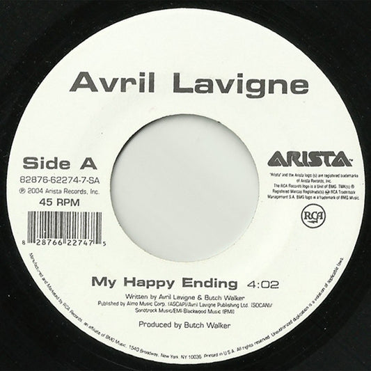 Avril Lavigne : My Happy Ending (7", Single)