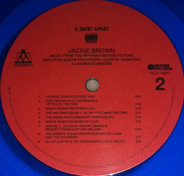 Various : Jackie Brown (Music From The Miramax Motion Picture) (LP, Album, Comp, Ltd, RE, Blu)
