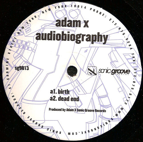 Adam X : Audiobiography (2xLP, Album)