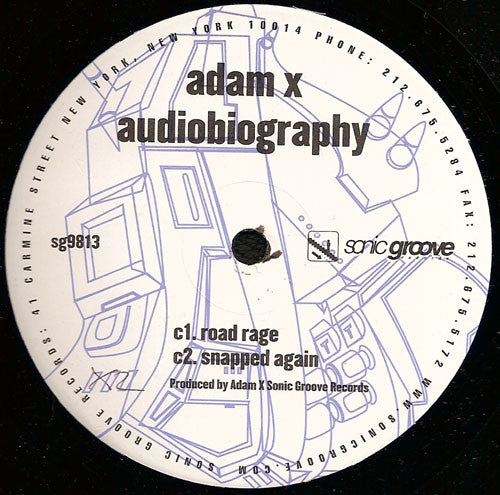 Adam X : Audiobiography (2xLP, Album)