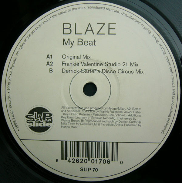 Blaze : My Beat (2x12")