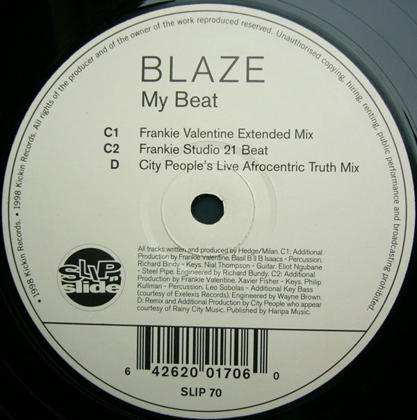 Blaze : My Beat (2x12")