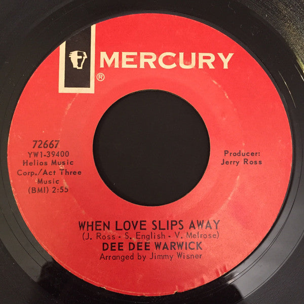 Dee Dee Warwick : When Love Slips Away (7", Single)