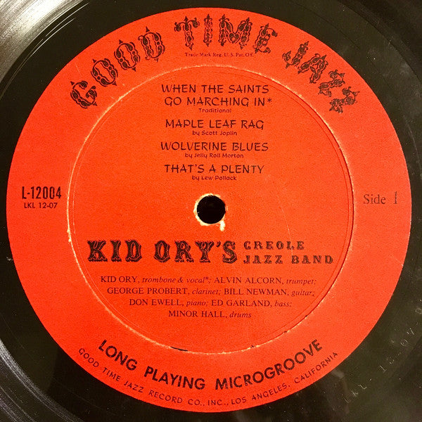 Kid Ory's Creole Jazz Band* : Kid Ory's Creole Jazz Band 1954 (LP, Album)