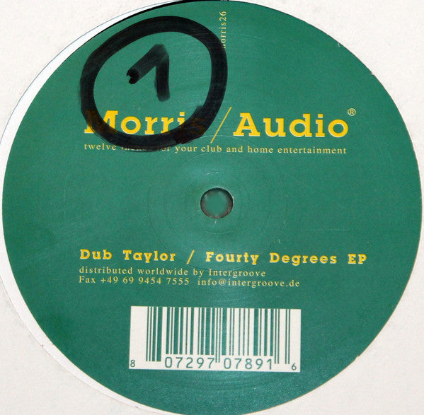 Dub Taylor : Fourty Degrees EP (12", EP)