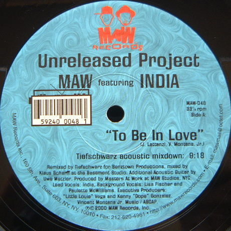 Unreleased Project : To Be In Love / Bliss (12")