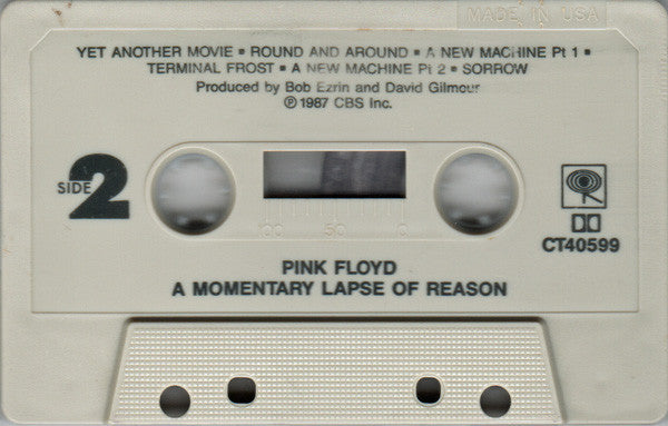 Pink Floyd : A Momentary Lapse Of Reason (Cass, Album)