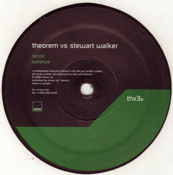 Theorem Vs  Stewart Walker : Recoil (12")