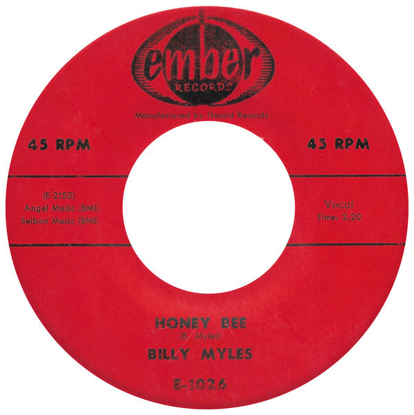 Billy Myles : The Joker (That's What They Call Me) / Honey Bee (7")