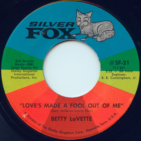Bettye Lavette : Do Your Duty / Love's Made A Fool Out Of Me (7", Single, Mono)