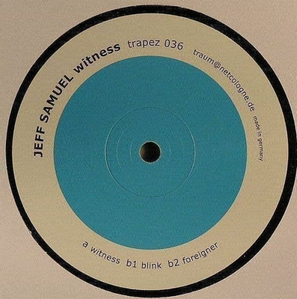 Jeff Samuel : Witness (12")