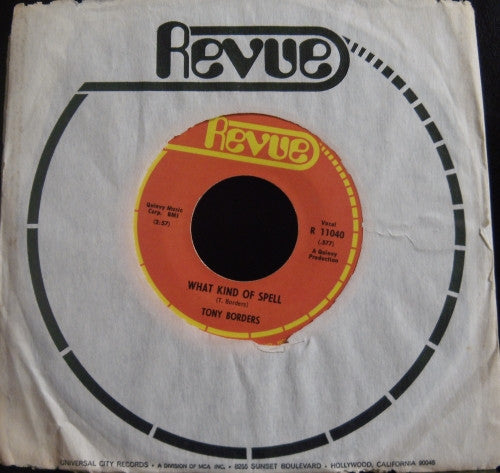 Tony Borders : I Met Her In Church / What Kind Of Spell (7", Single)