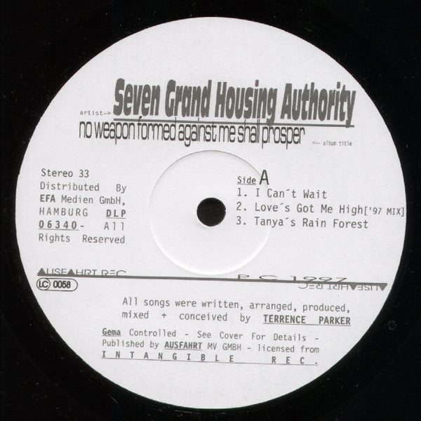 Seven Grand Housing Authority : No Weapon Formed Against Me Shall Prosper (2xLP)