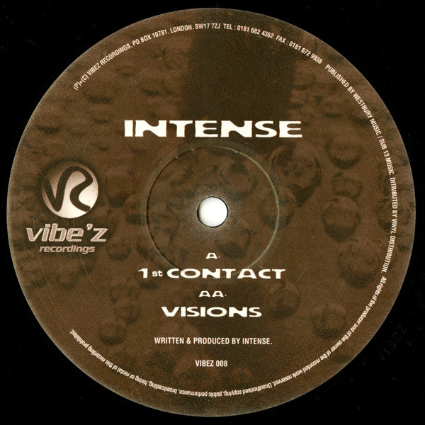 Intense : 1st Contact / Visions (12")