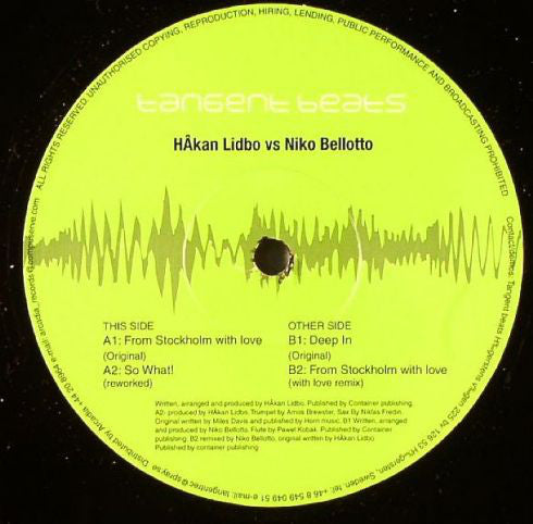 Håkan Lidbo vs. Niko Bellotto : From Stockholm With Love EP (12", EP)