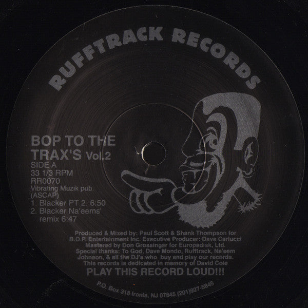 B.O.P. : Bop To The Trax's Vol. 2 (12")